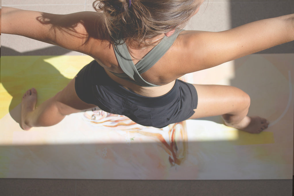 hannah adamaszek apricot glow yoga mat