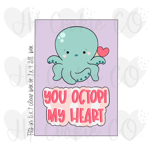 You Octopi My Heart 2 Piece Set [2023] - Cookie Cutter