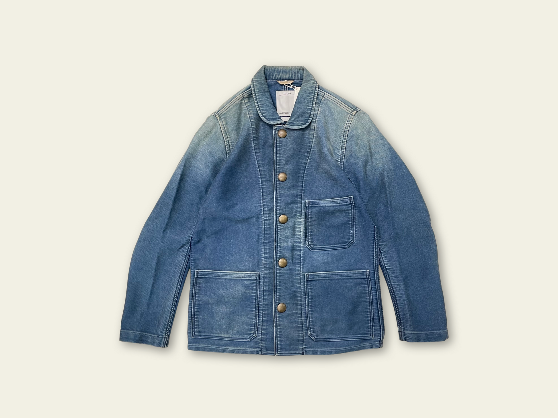 Visvim 13AW Cunningham Smock Damaged Moleskin Jacket