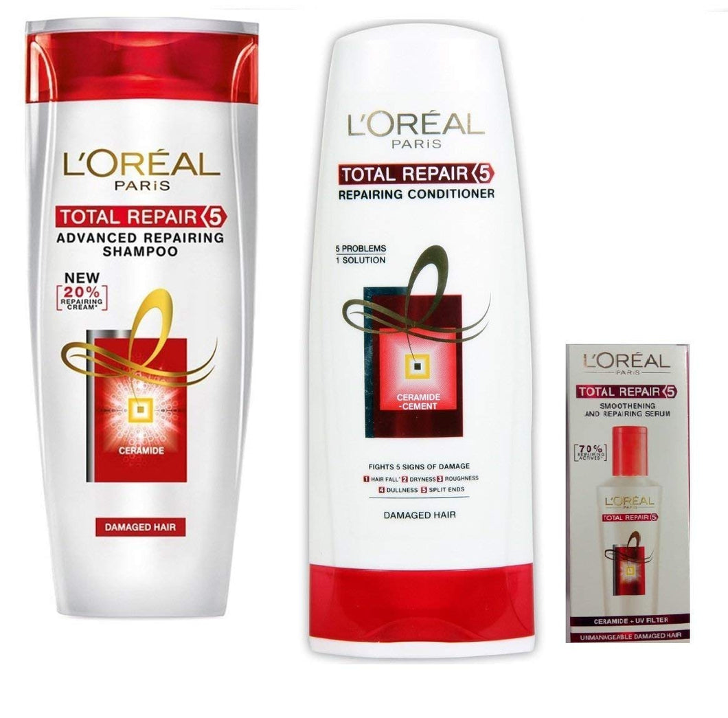 Loreal Total Repair 5 Shampoo Combo with Conditioner Serum  RichesM  Healthcare