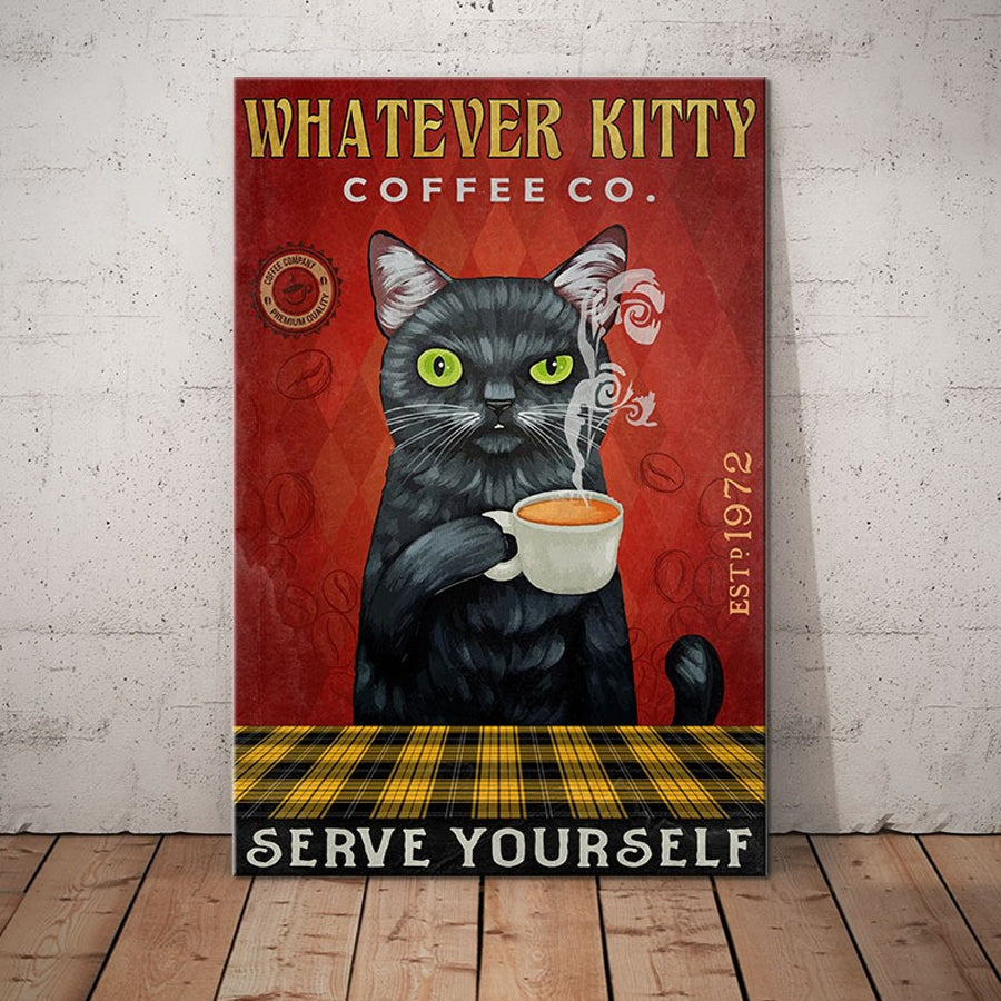 Плакаты кофе коты