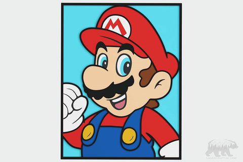 Mario Yoshi Luigi LAYERED Svgs 