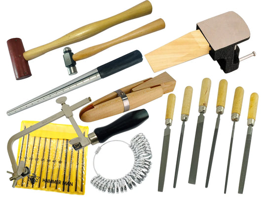 Metalsmith Tools Kit Beginners -Apprentice Metalsmithing Jewelry Makin –  Mekkisupplies