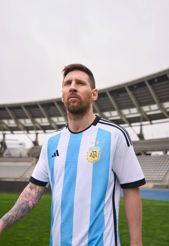 2022 Lionel Messi 3-Star adidas Argentina Home Jersey - SoccerPro