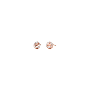 Michael Kors Rose Gold Plated Zirconia Logo Stud Earrings MKC1033AN791 -  Keanes Jewellers