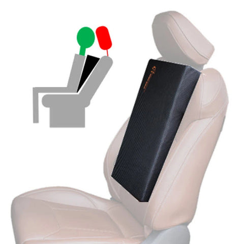 torso cushion icon and overlay in car seat