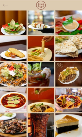 Taqueria Taxco's Gallery on their custom mobile app