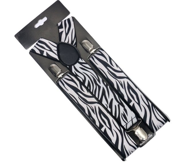 Image of Animal Print Unisex Suspenders