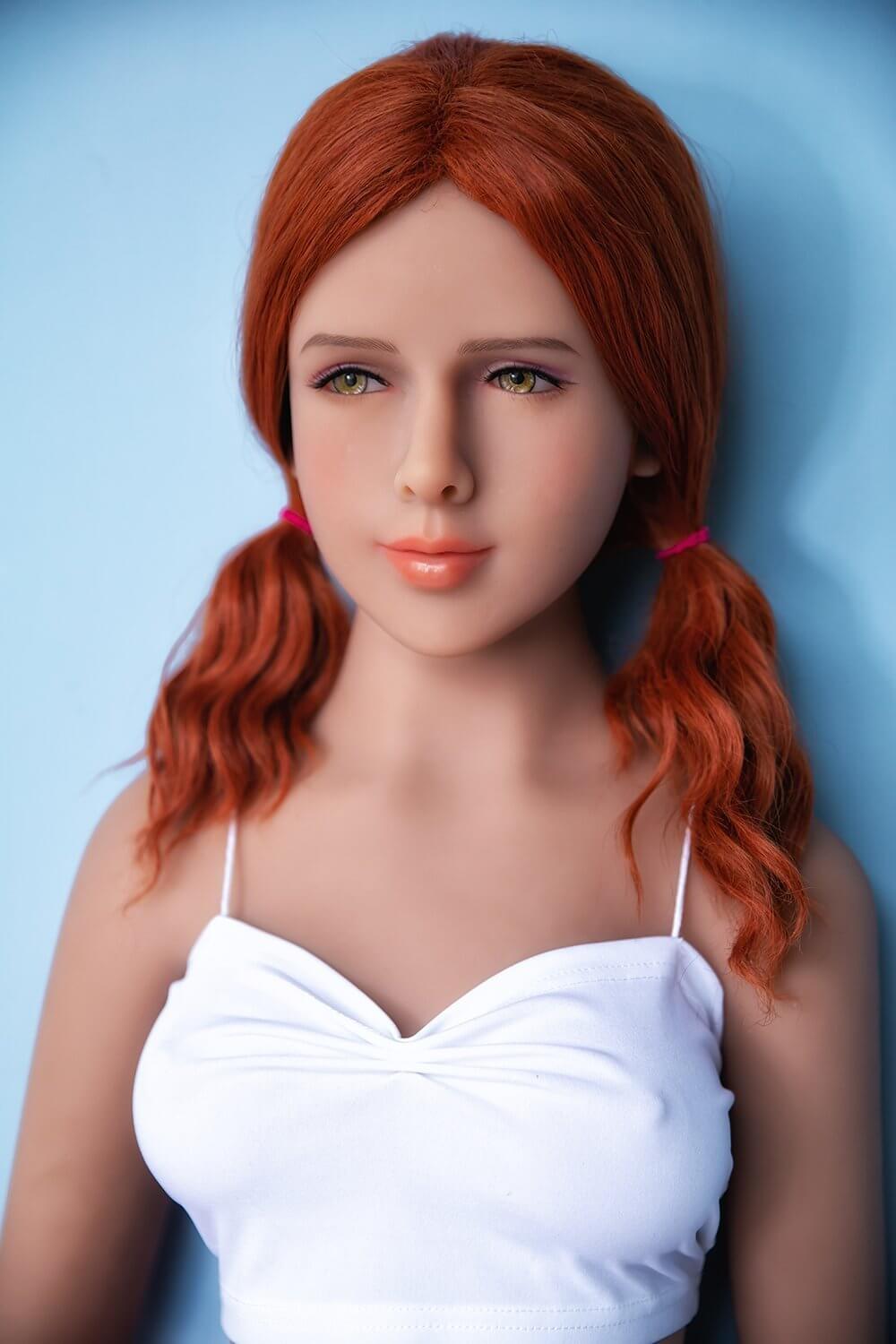 Jarliet Doll 157cm A Cup Red Hair Sex Doll Adult Tpe Sex Doll Vivian 