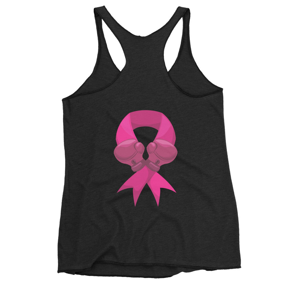Life Is Tough.. So Am I Breast Cancer Awareness Women's Racerback Tank