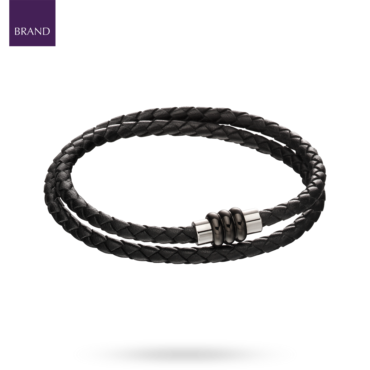 Montblanc presentsCreative mens bracelet Stainless steel Matte brushed  polished Chocolate brow  Mens accessories Bracelets for men Mens  shoes accessories