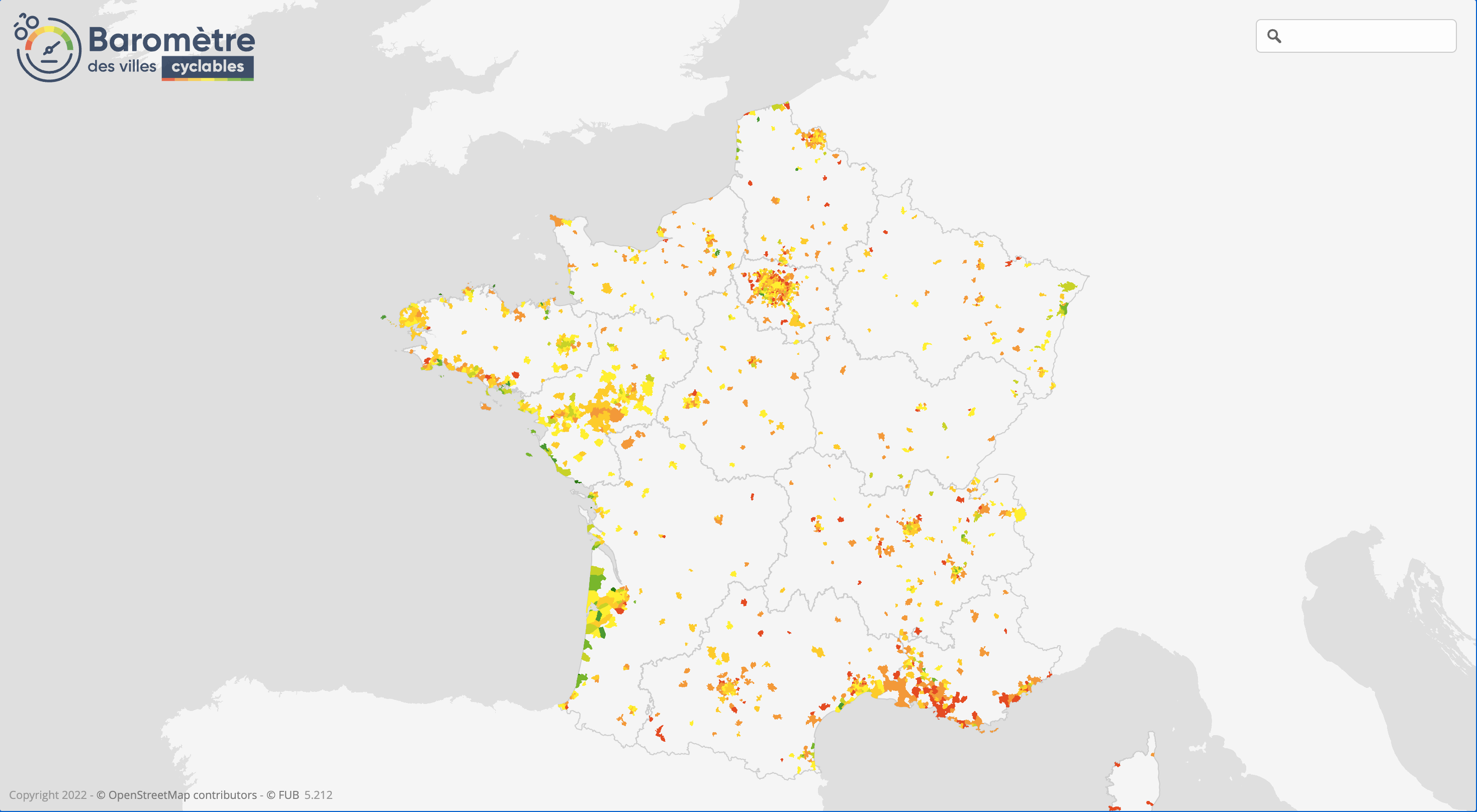 Baromètre des villes cyclables en France