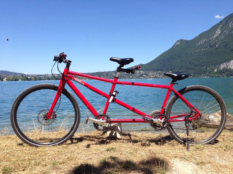 Vélo tandem autour du lac d'Annecy