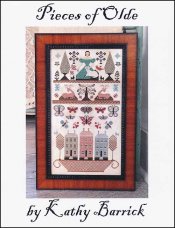 Pieces Of Olde Cross Stitch Pattern by Kathy Barrick