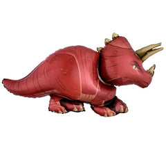 42" Red Triceratops