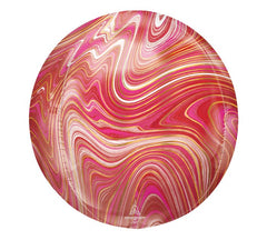 16" Red Marble Orbz