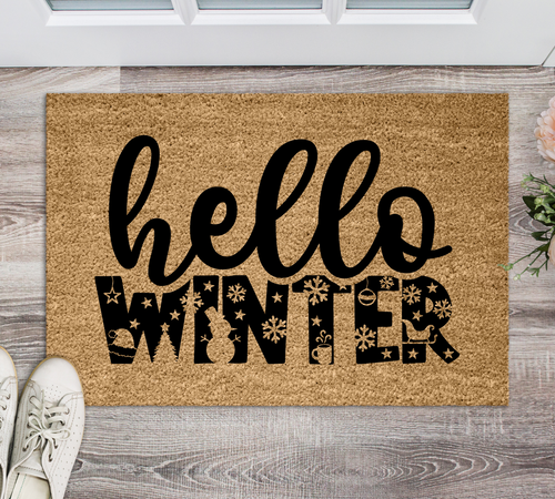 HELLO WINTER DOORMAT