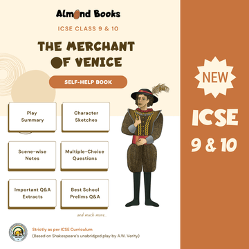 icse merchant of venice self-help book by almond books for icse english students