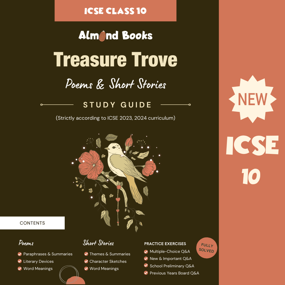 icse english treasure trove class 9th Almond books latest 2023 syllabus