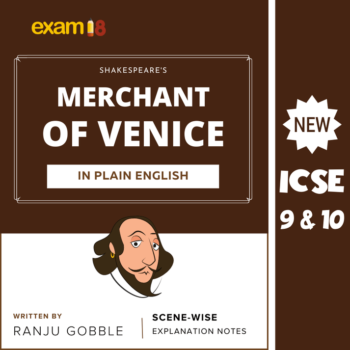 icse english Merchant of Venice Paraphrase Book by almond books for latest icse 2023 exams
