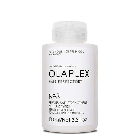 Le perfecteur de cheveux N°3 Olaplex est issu de la gamme professionnelle. Il est conçu pour rétablir les liaisons capillaires rompues par les traitements chimiques (coloration - décoloration - permanente), thermiques (lissage) ou mécaniques (brossage).