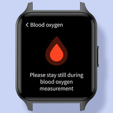 Blood oxygen measuring 