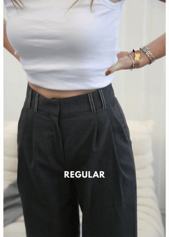 RAY pants // Grey pantalon in different sizes, from high-waist to lowwaist