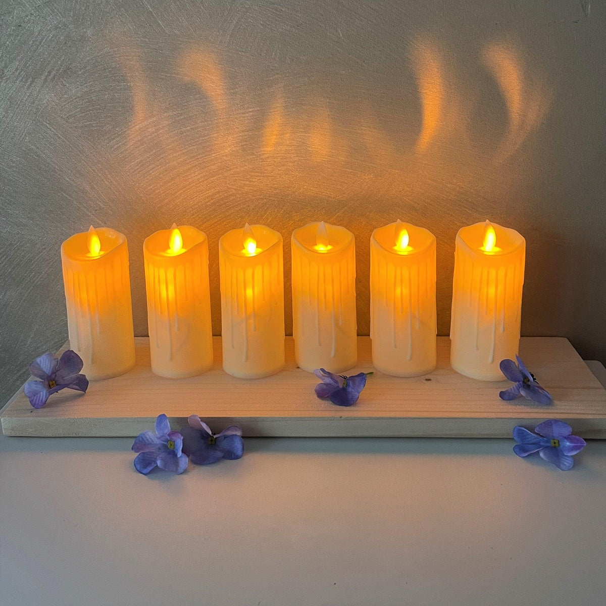 12 Set – Rechargeable 7″ Taper Candle System (SC1713) - Smart Candle