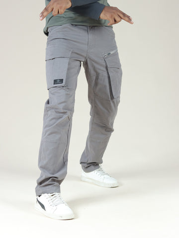 Buy Men's Spanish Grey Stretch Cargo Pants Online In India