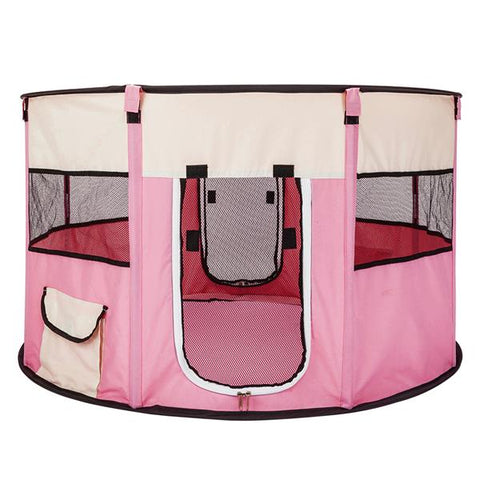 HOBBYZOO 40" Circular Portable Foldable Dog Playpen