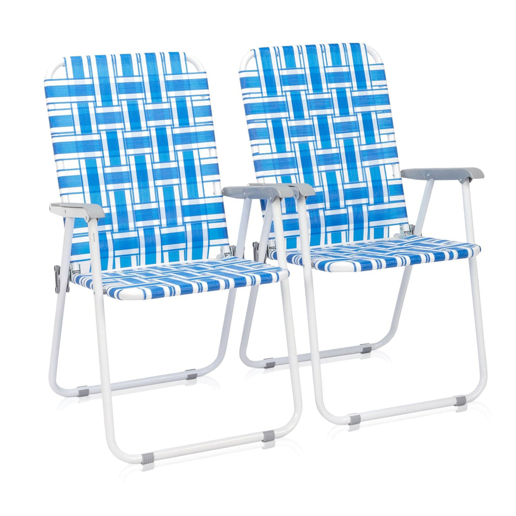 lawn chair folding aluminum webbing chair