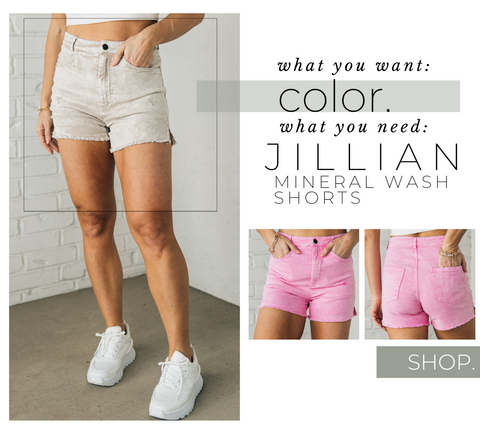 Jillian Mineral Wash Shorts
