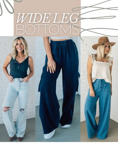 Wide Leg Cargo Pants and Jeans