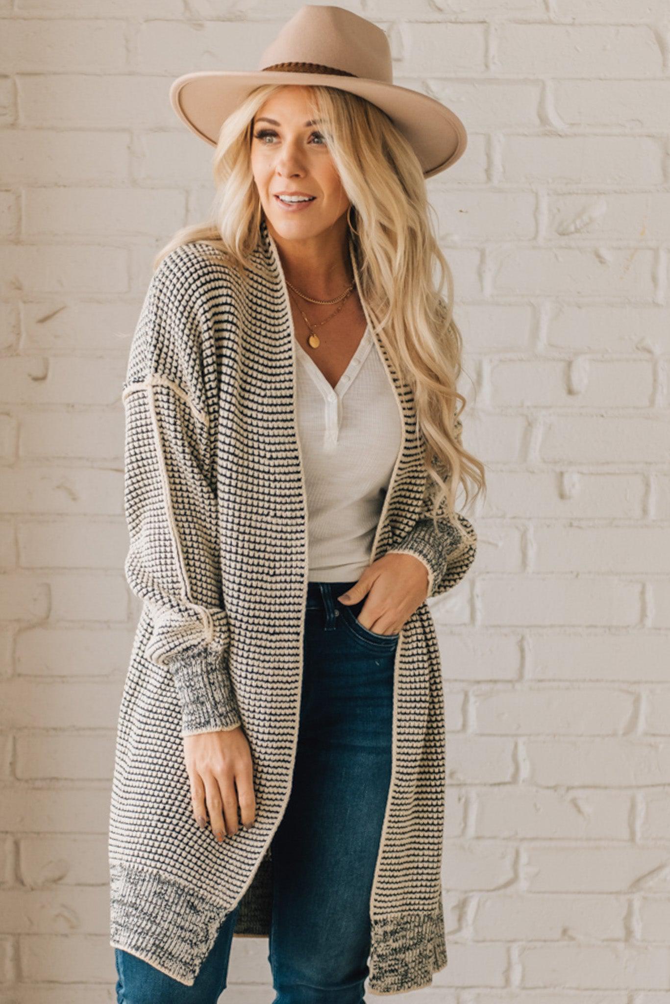 Chunky Cardigan Sweater with Cute Side Pocket design  Solid clothes, Long sweaters  cardigan, Long cardigan