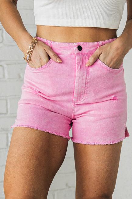 Mineral Wash Biker Shorts – RubyClaire Boutique