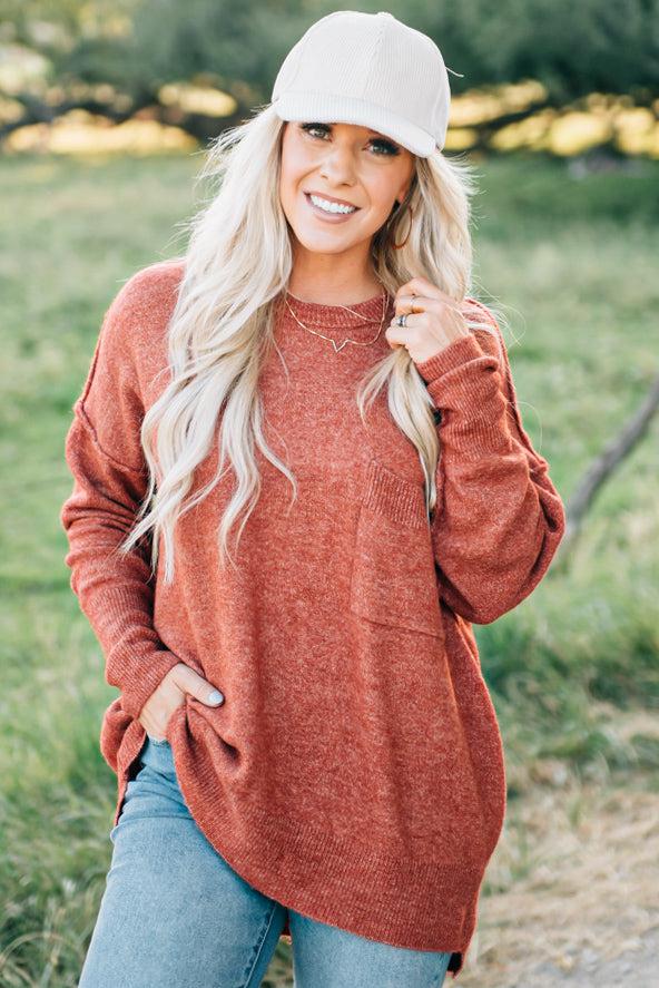 Oversized Split Side Sweatshirt