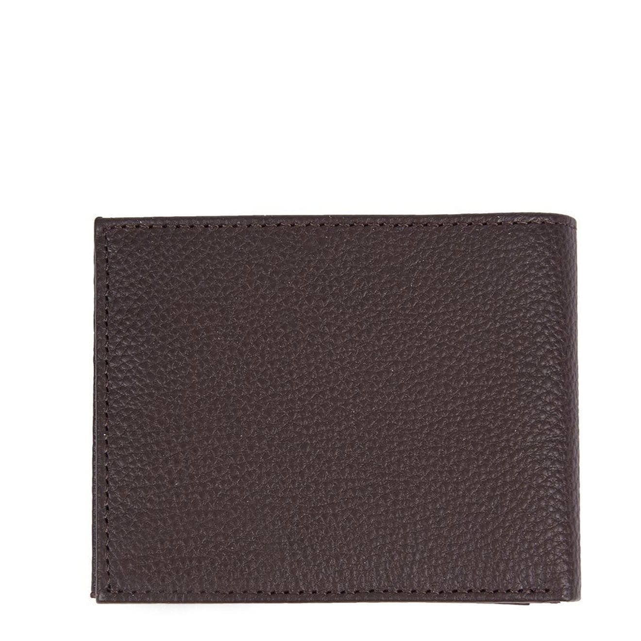 Barbour Amble Leather Billfold Wallet Dark Brown