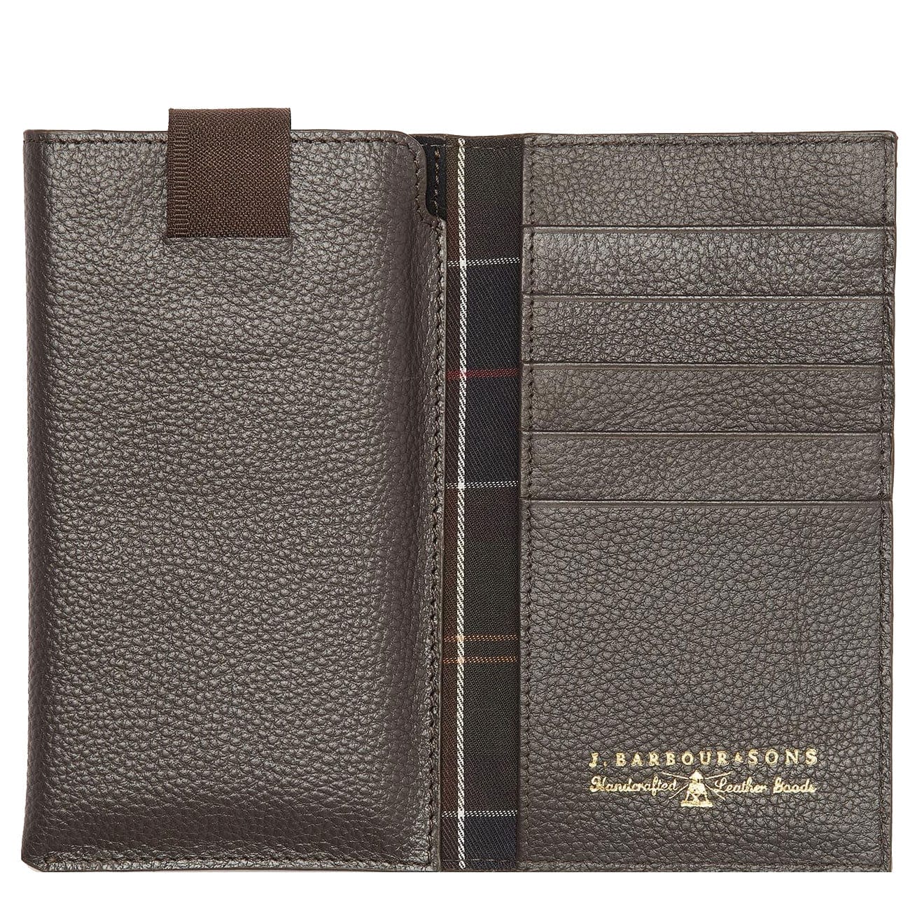 Barbour Amble Phone Wallet Dark Brown