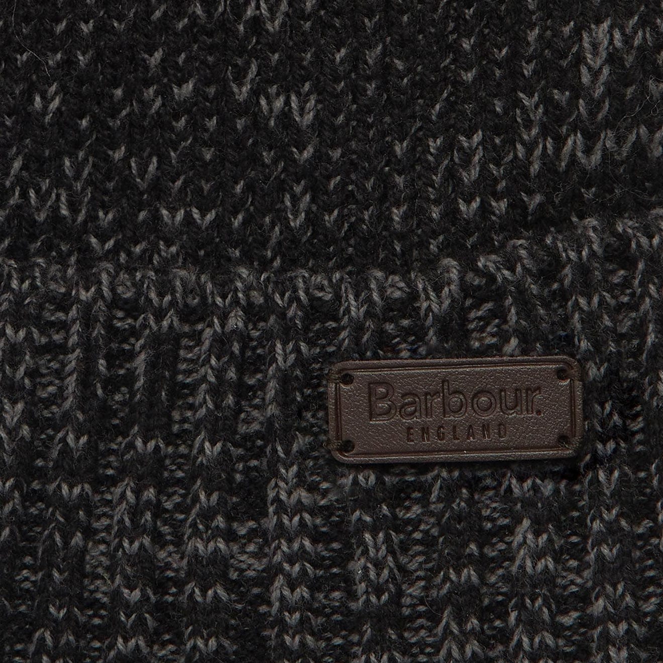 Barbour Whitton Beanie Hat Black / Grey