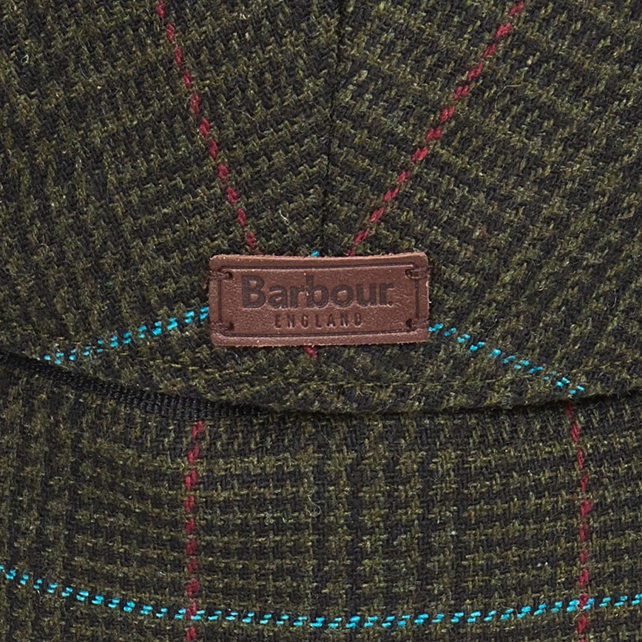 Barbour Cheviot Flat Cap Dark Green