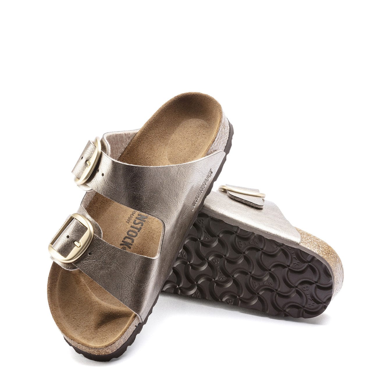 Birkenstock Womens Arizona Big Buckle Narrow Sandal Graceful Taupe