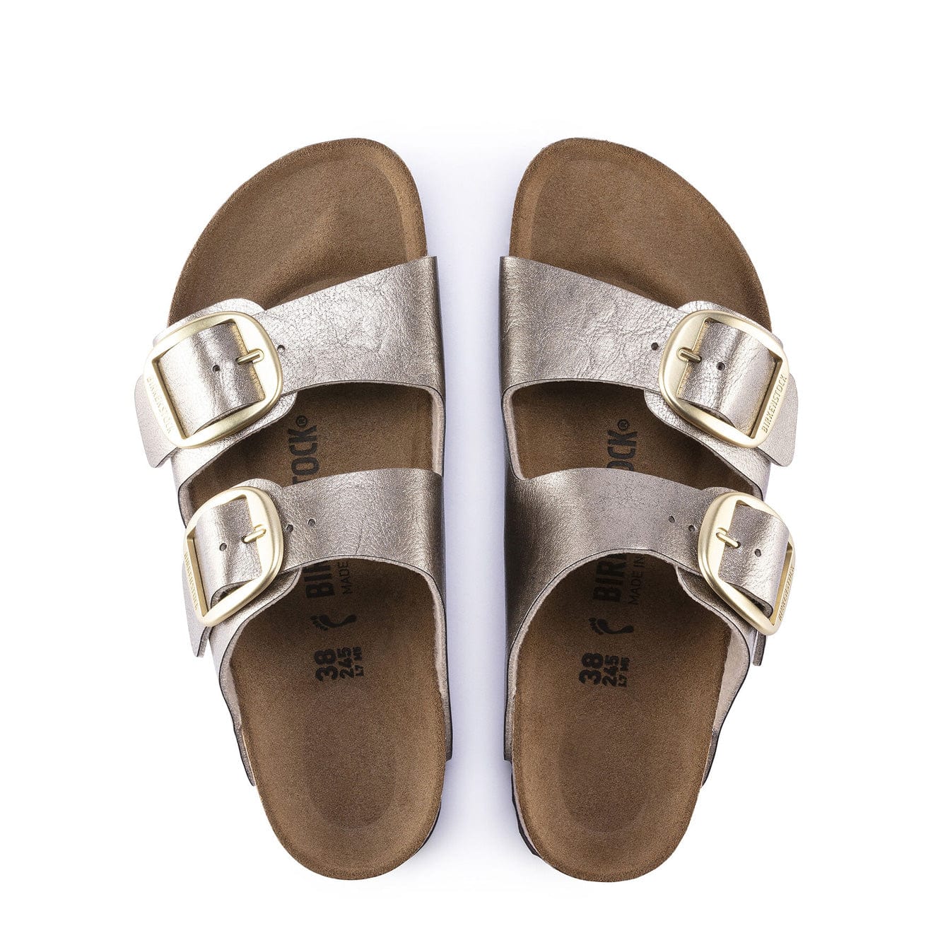 Birkenstock Womens Arizona Big Buckle Narrow Sandal Graceful Taupe