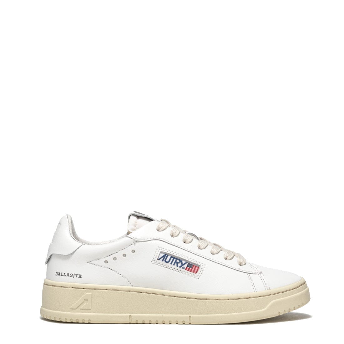 Autry Womens Dallas Low Trainers White / White