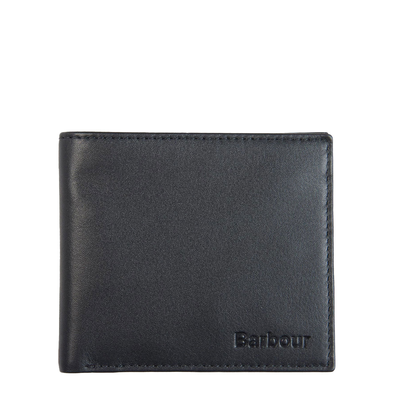 Barbour Colwell Leather Billfold Wallet Black / Cordovan