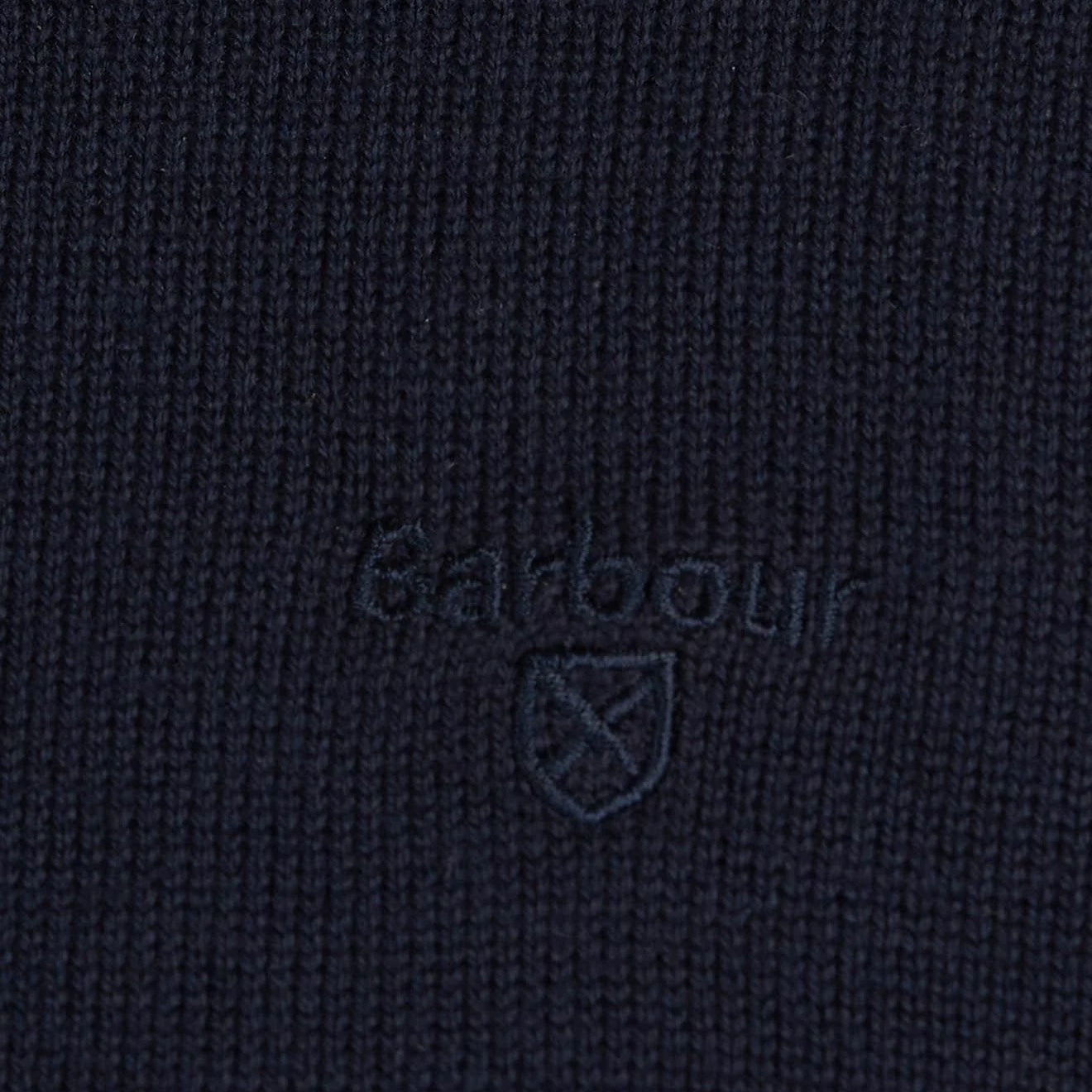 Barbour Cotton Half Zip Sweater Navy