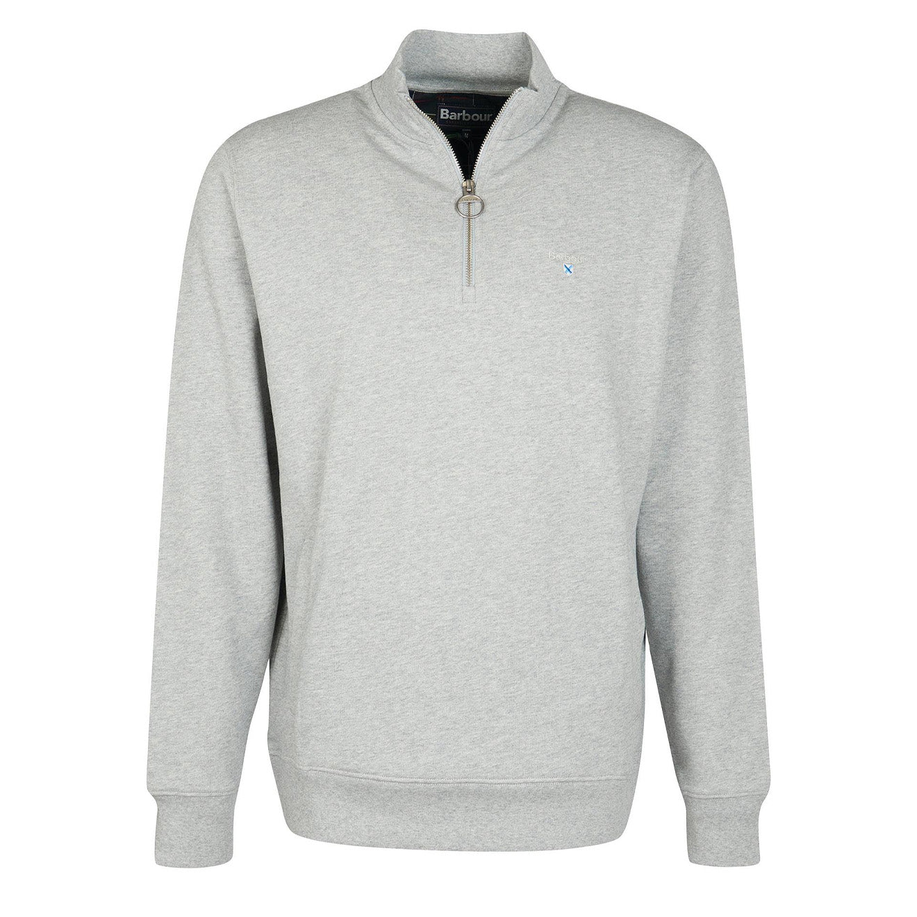 Barbour Rothley Half Zip Knit Grey Marl