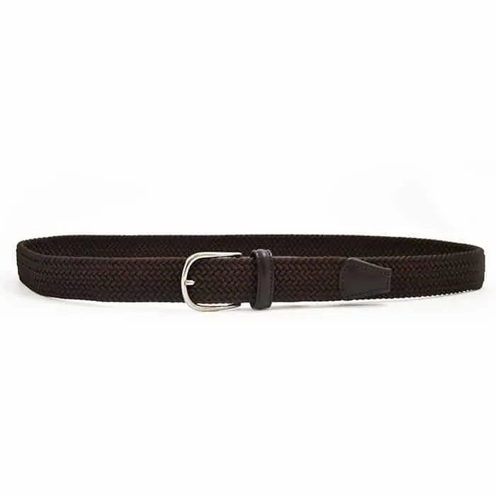 Andersons B0667 Woven Textile Belt Dark Brown