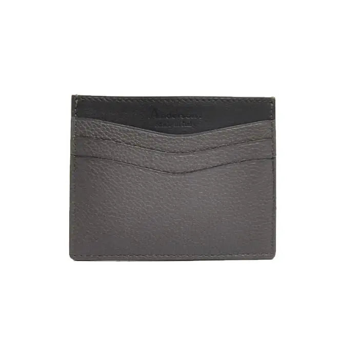 Andersons Leather Card Holder Grey