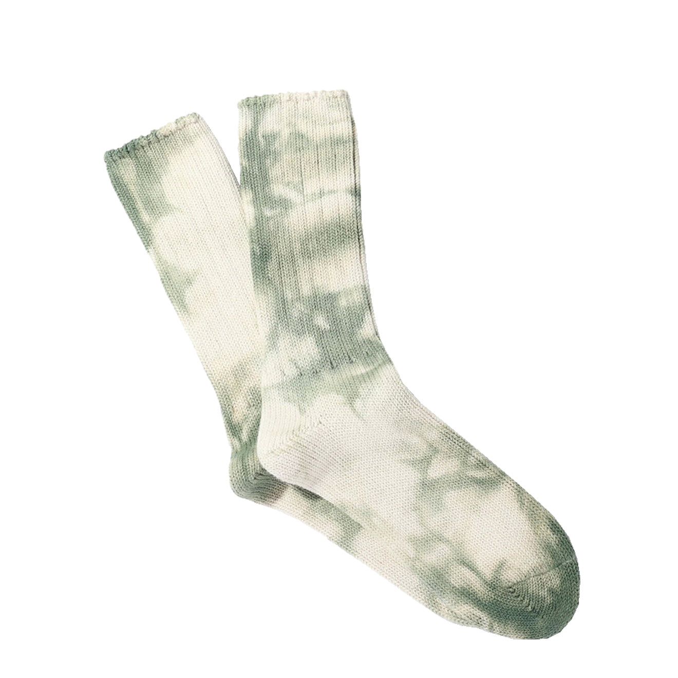 Anonymous Ism Uneven Dye Crew Socks Moss