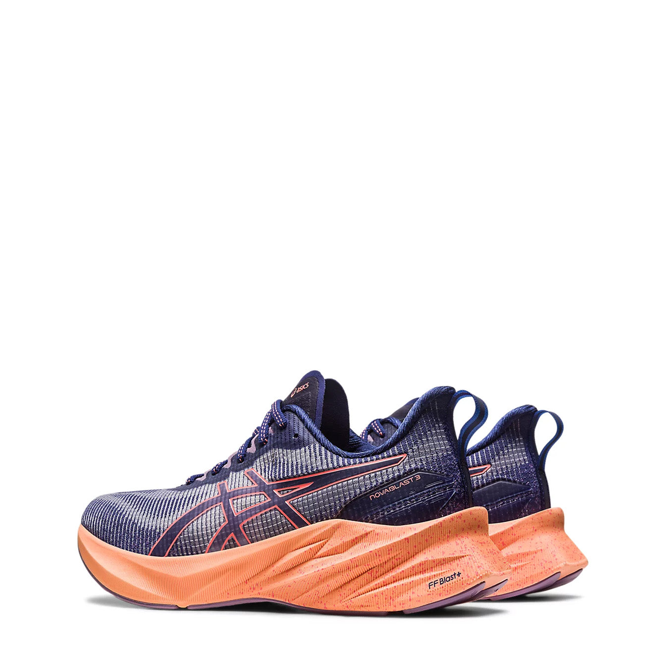 Asics Womens Novablast 3 LE Trainers Indigo Blue / Papaya